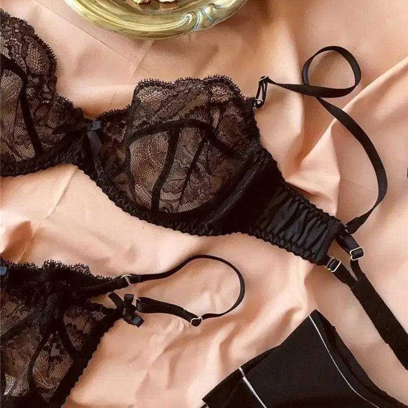 Exquisite Lingerie With Garter Set | Fashionsarah.com