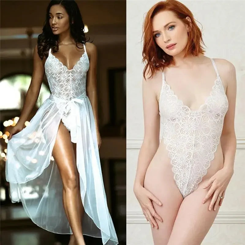 Backless Bodysuit+Mesh Cover Up | Fashionsarah.com