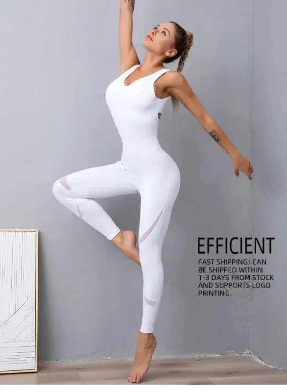 Fitness Yoga Seamless Gym Jumpsuit | Fashionsarah.com