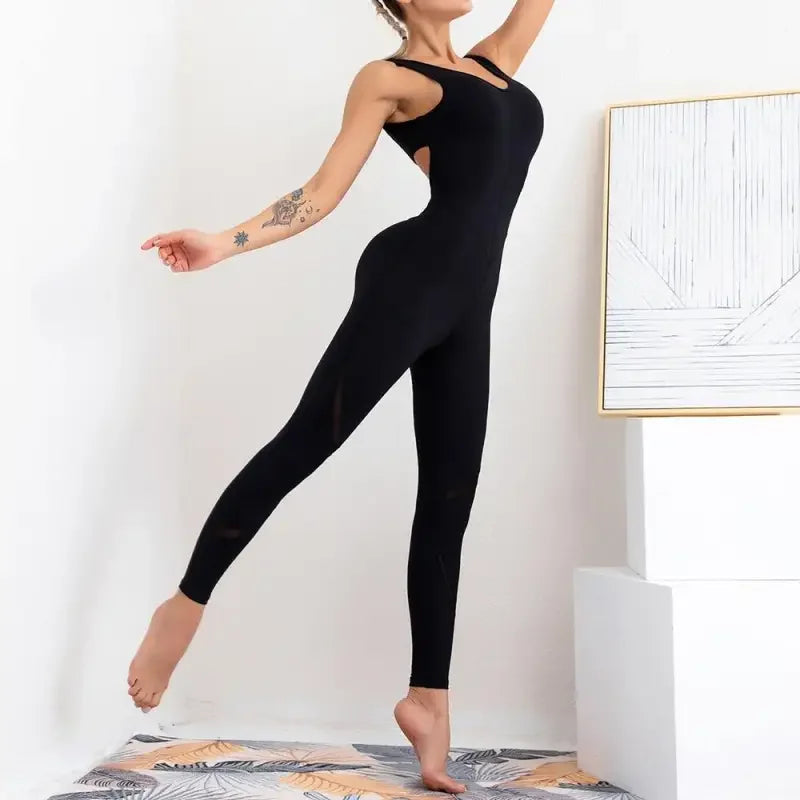 Fitness Yoga Seamless Gym Jumpsuit | Fashionsarah.com