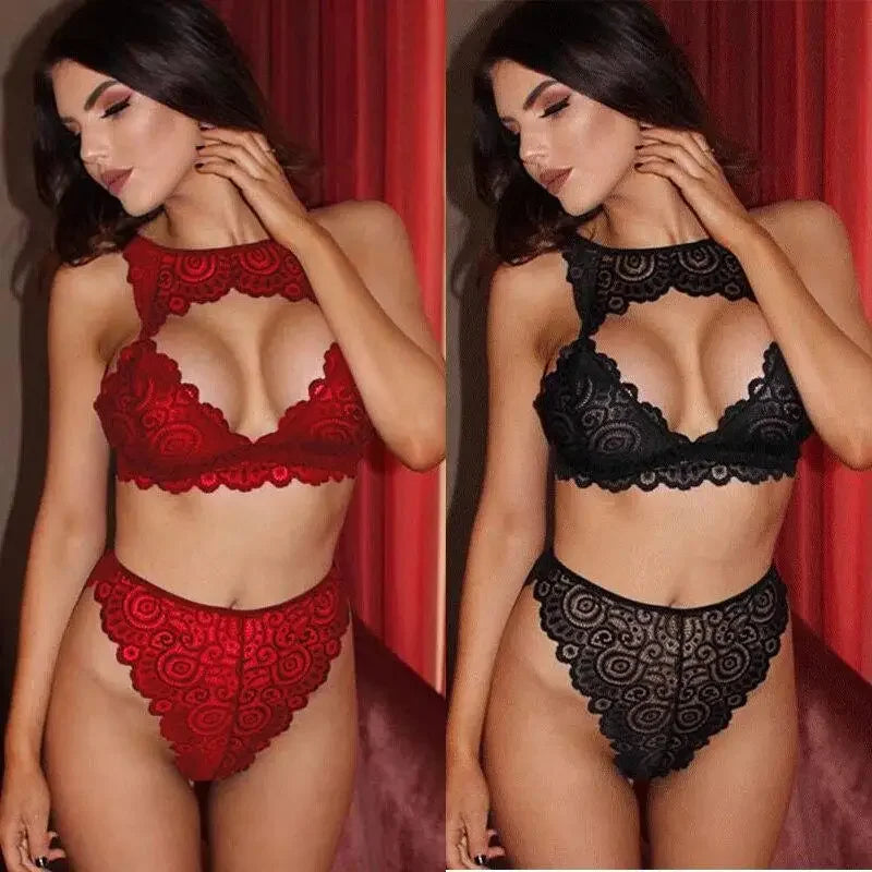 Embroidery Bralette & Underwear Set | Fashionsarah.com