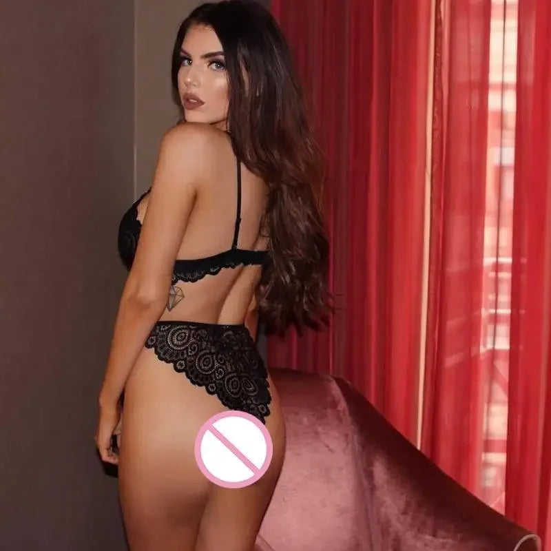 Embroidery Bralette & Underwear Set | Fashionsarah.com