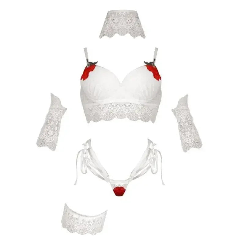 Exquisite Embroidered Floral 6 Pcs | Fashionsarah.com