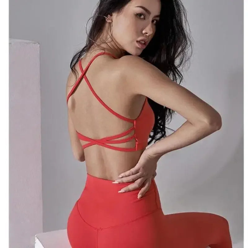 Cross back Sports Bra | Fashionsarah.com