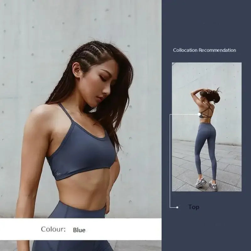 Women Open Back Yoga Bra / Leggings | Fashionsarah.com