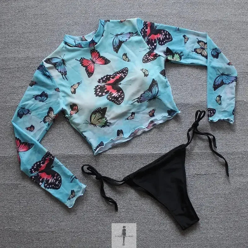 Fashionsarah.com Fashionsarah.com Summer beach wear cover up with Thong bikini set