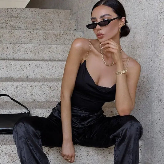 Chain Strap Bodysuit | Fashionsarah.com