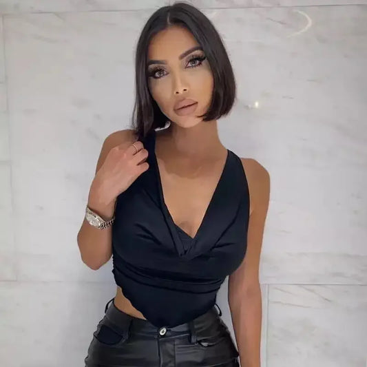 Women Ruffles Ruched Tops | Fashionsarah.com