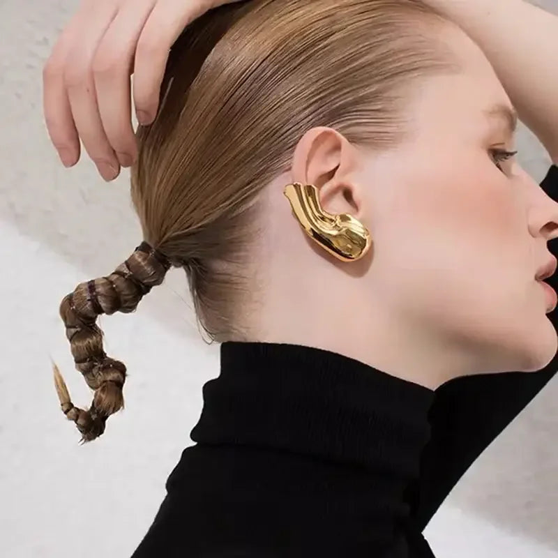 18K Gold Plated Brass Jewelry Earlobe - Fashionsarah.com