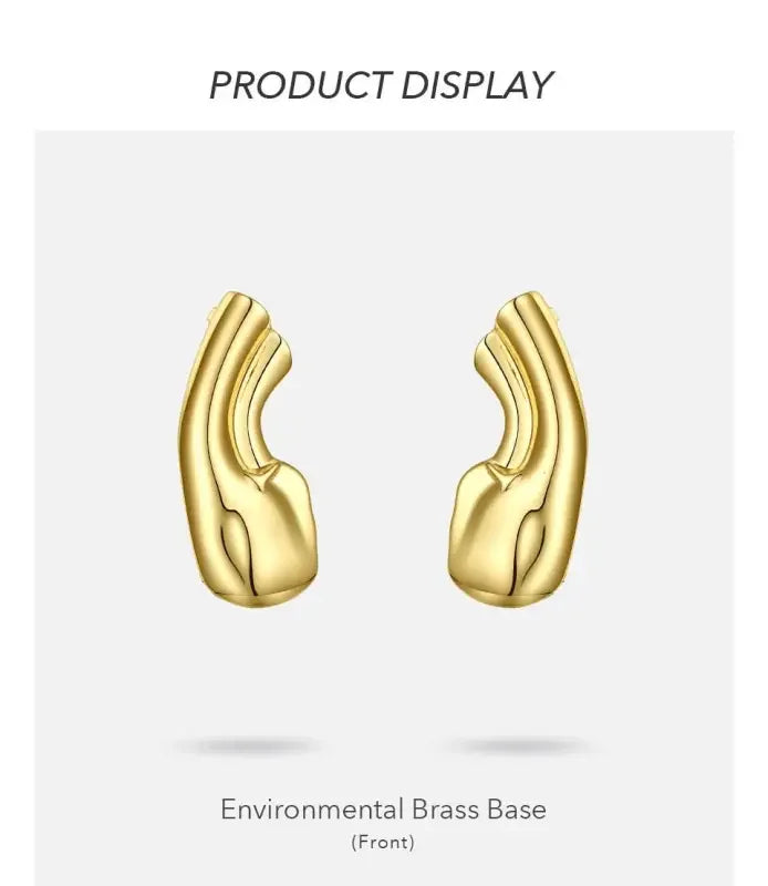 18K Gold Plated Brass Jewelry Earlobe - Fashionsarah.com