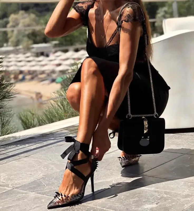 Cross-tied High Heel | Fashionsarah.com