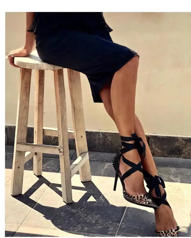 Cross-tied High Heel | Fashionsarah.com