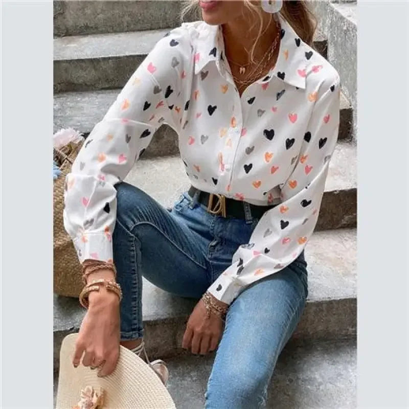 Allover Heart Shirt - Fashionsarah.com