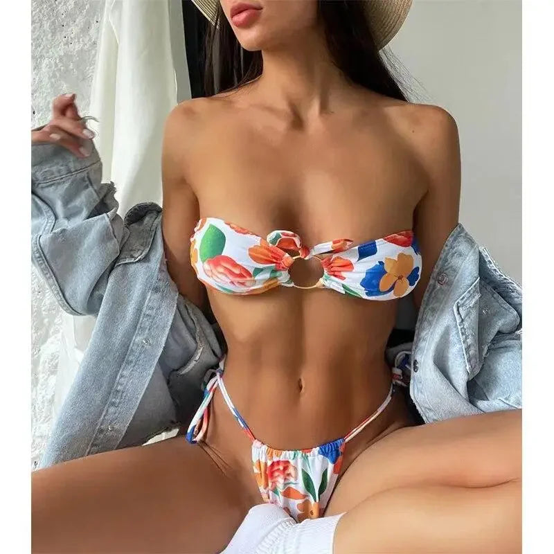 Strapless Brazilian bikini | Fashionsarah.com