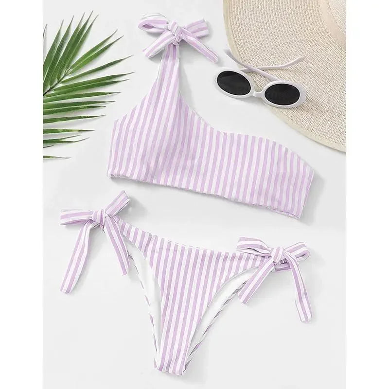 Striped Push Up Bikini | Fashionsarah.com