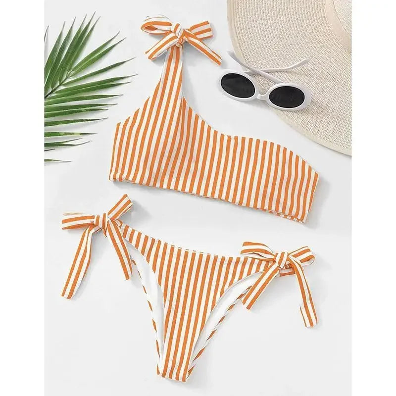 Striped Push Up Bikini | Fashionsarah.com
