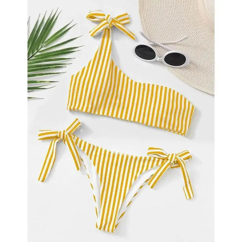 Striped Push Up Bikini | Fashionsarah.com