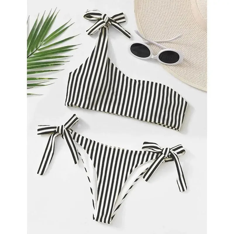 Striped Push Up Bikini | Fashionsarah.com