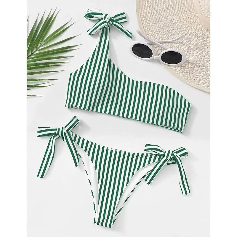 Striped Push Up Bikini | Fashionsarah.com