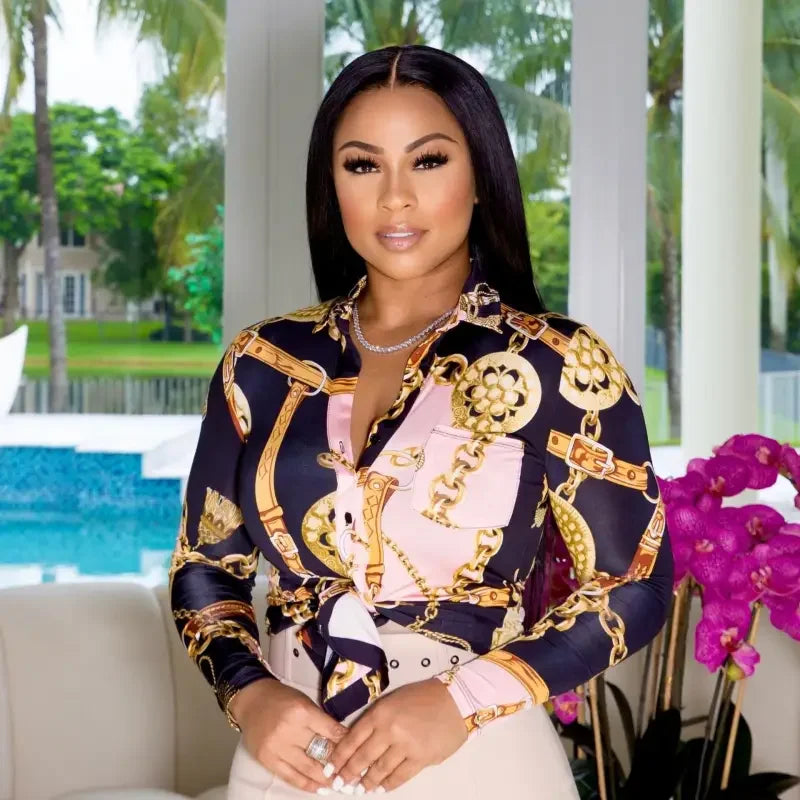 Women Chain Design T-Shirts | Fashionsarah.com