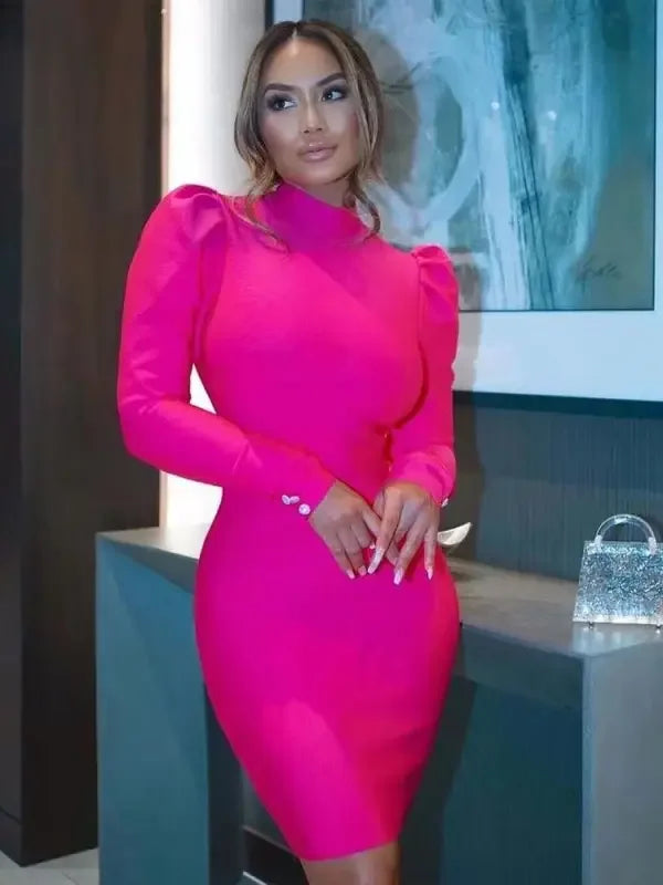 Fashionsarah.com Pink Sheath Dress