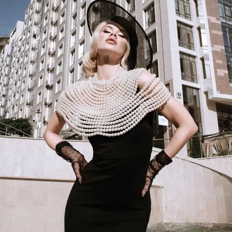 Women Pearl Shawl Top | Fashionsarah.com