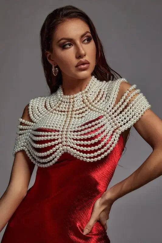 Women Pearl Shawl Top | Fashionsarah.com