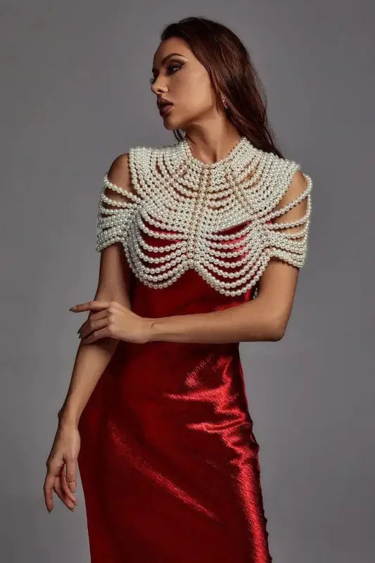 Women Pearl Shawl Top | Fashionsarah.com