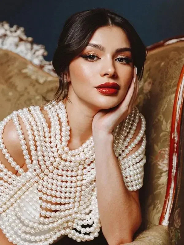 Women Pearl Shawl Top | Fashionsarah.com