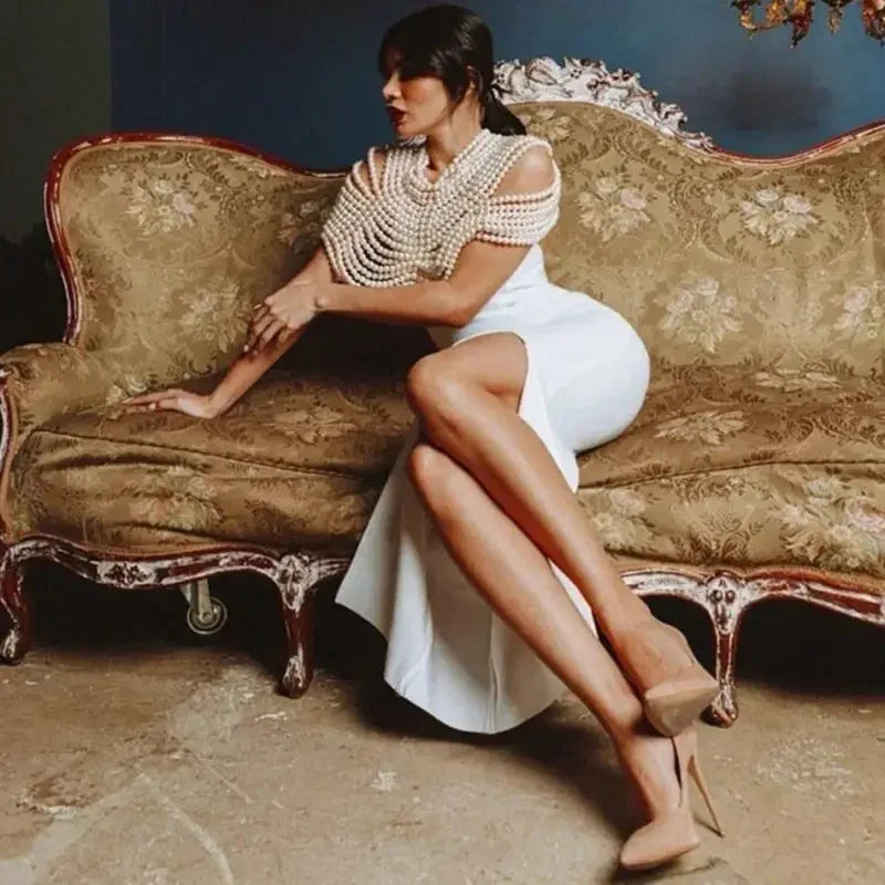 Women Pearl Shawl Top | Fashionsarah.com