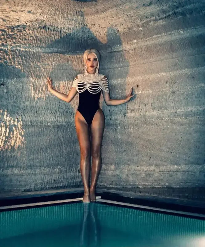 Women Pearl Shawl Top | Fashionsarah.com