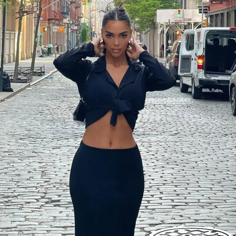 Women matching top with skirt | Fashionsarah.com