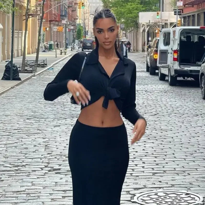 Women matching top with skirt | Fashionsarah.com