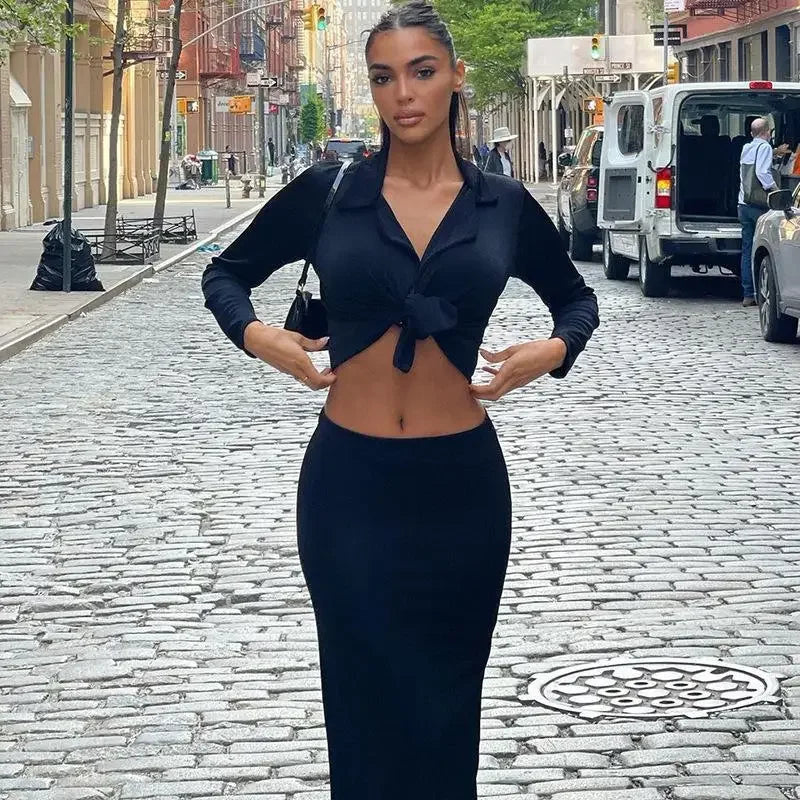 Women matching top with skirt | Fashionsarah.com