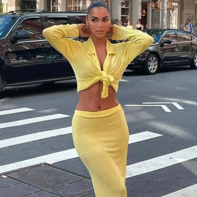 Women matching top with skirt | Fashionsarah.com