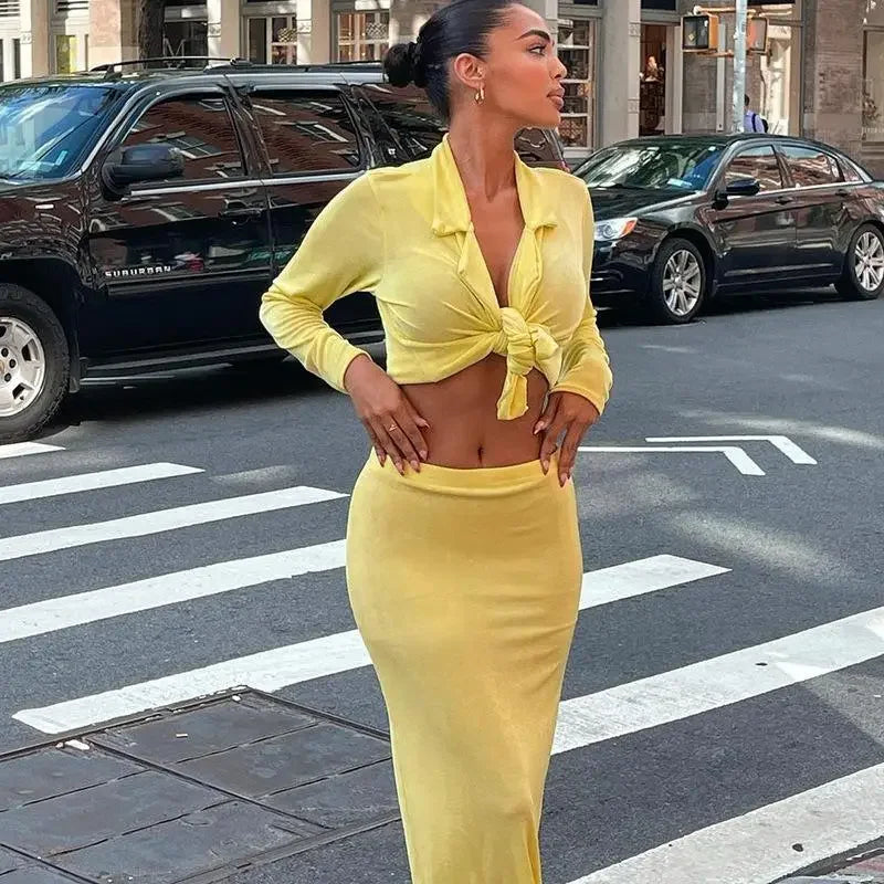 Women matching top with skirt | Fashionsarah.com