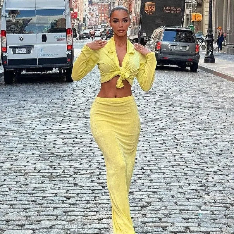 Women matching top with skirt | Fashionsarah.com