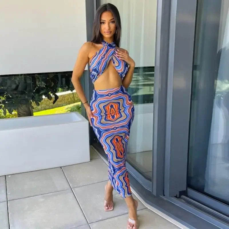 Criss-Cross Bodycon Suits | Fashionsarah.com