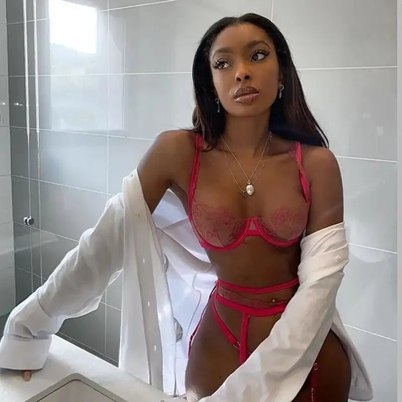 Floral Embroidery 3pcs | Fashionsarah.com