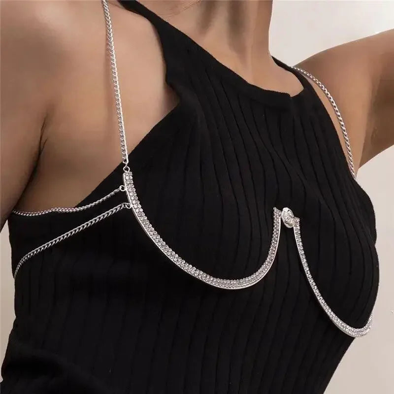 Rhinestone bra chain | Fashionsarah.com