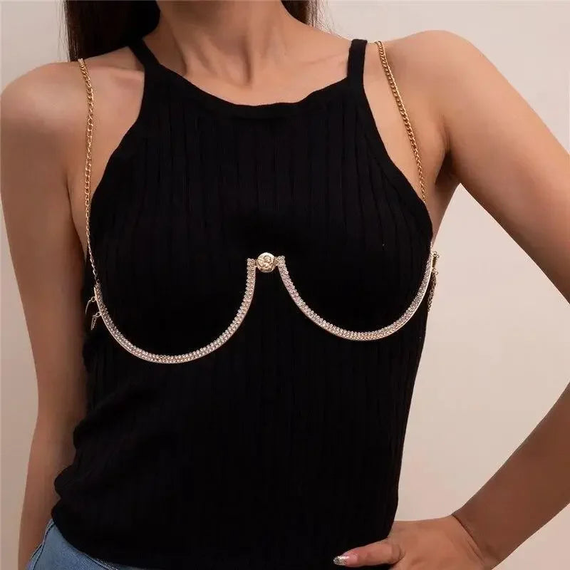 Rhinestone bra chain | Fashionsarah.com