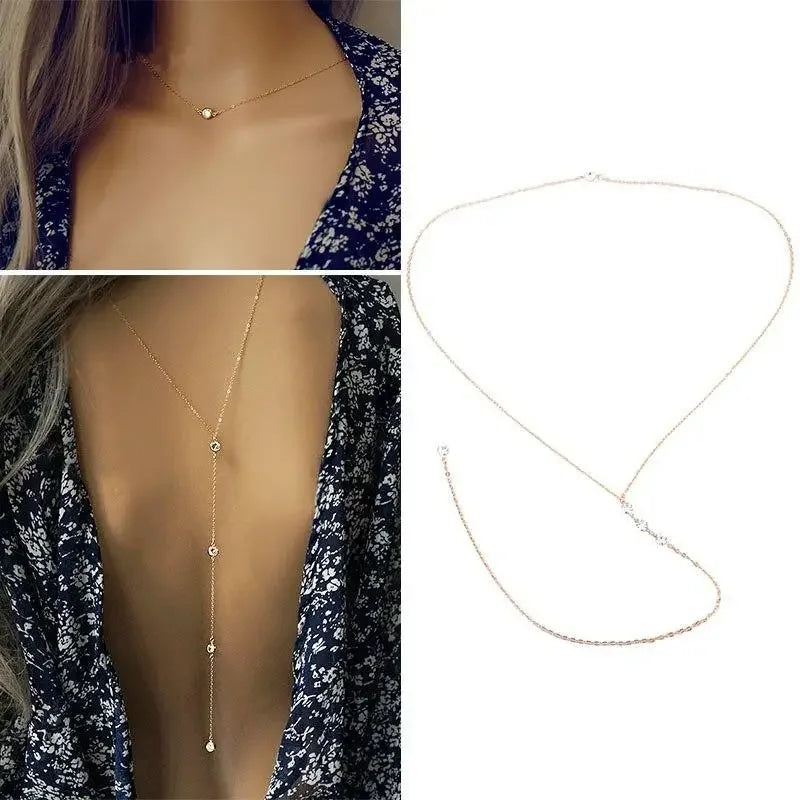Long Backless Necklaces | Fashionsarah.com