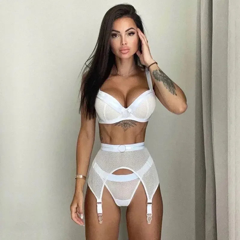 Lingerie Set with Garter Belt | Fashionsarah.com
