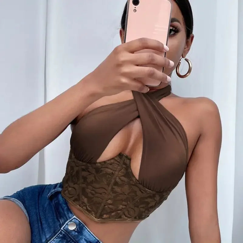 Cross Halter Bustiers | Fashionsarah.com