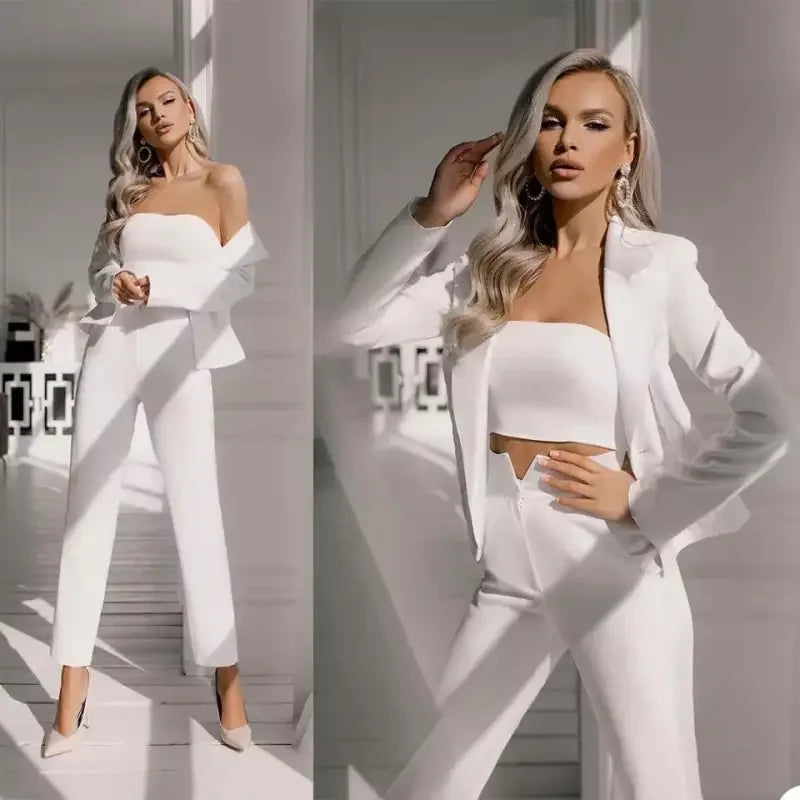 Glamorous Blazer with Trouser Set | Fashionsarah.com