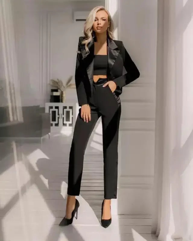 Glamorous Blazer with Trouser Set | Fashionsarah.com