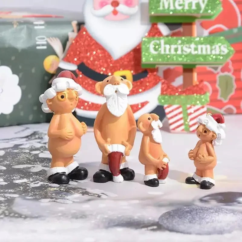 Naked Santa Claus Christmas Miniatures | Fashionsarah.com