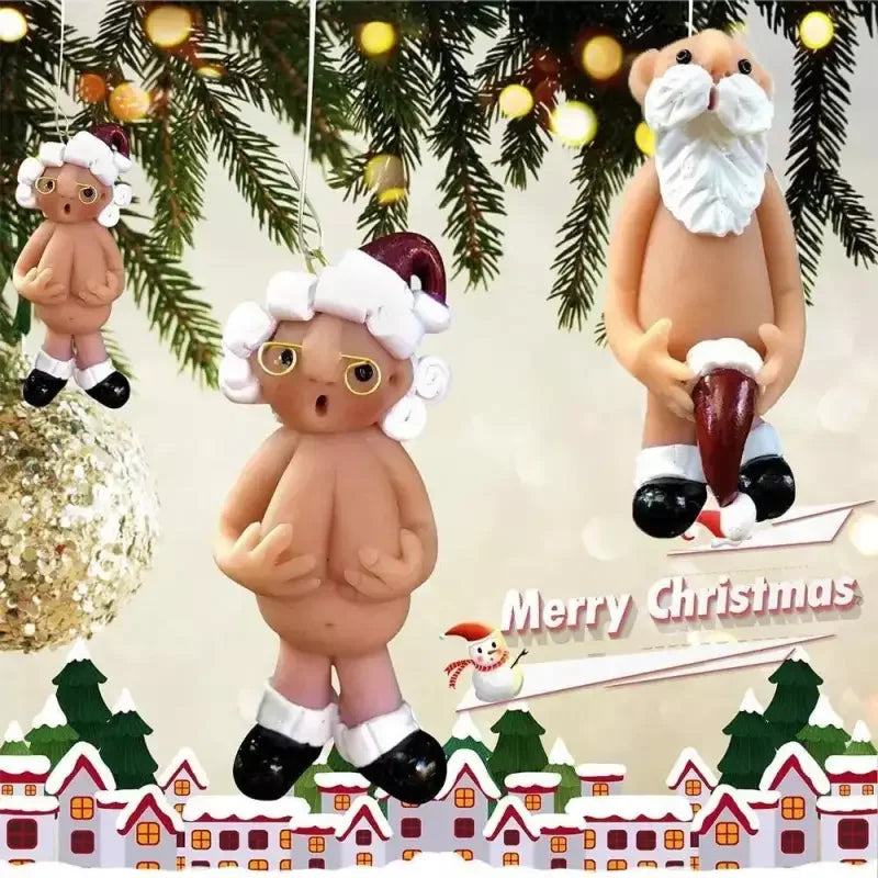 Naked Santa Claus Christmas Miniatures | Fashionsarah.com