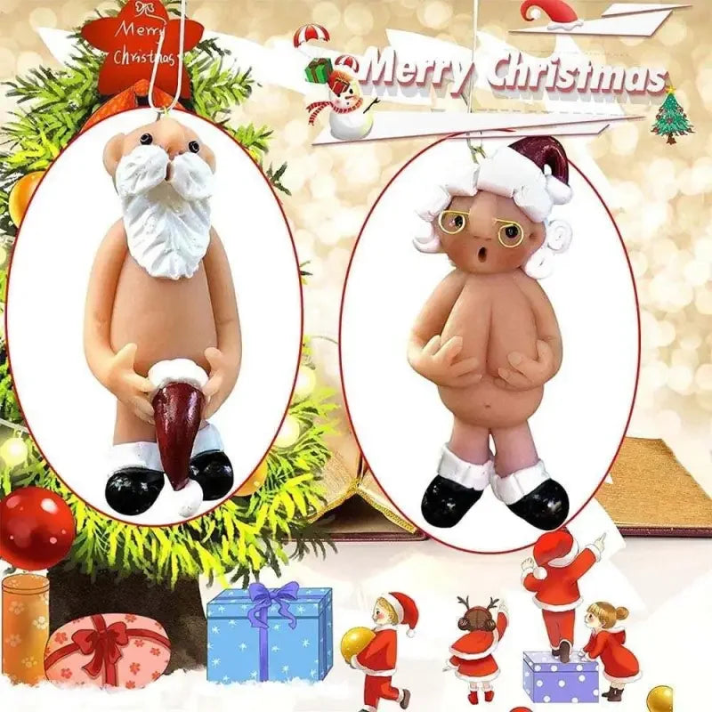Naked Santa Claus Christmas Miniatures | Fashionsarah.com