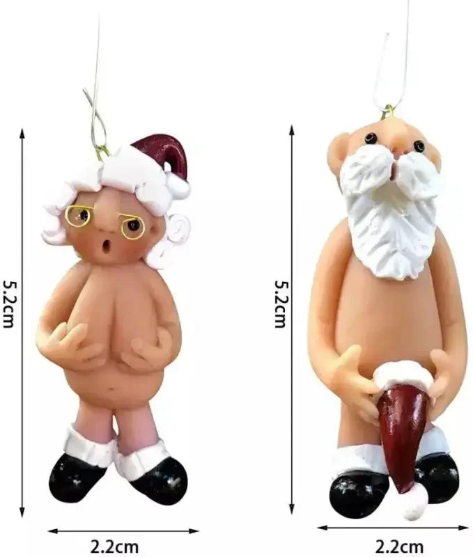 Naked Santa Claus Christmas Miniatures | Fashionsarah.com